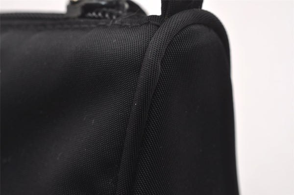 Authentic PRADA Vintage Nylon Tessuto Hand Bag Pouch Purse Black 1844I