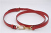 Authentic Louis Vuitton Leather Shoulder Strap Red 40.2-47.2" LV 1845F