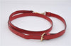 Authentic Louis Vuitton Leather Shoulder Strap Red 40.2-47.2" LV 1845F