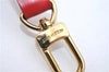 Authentic Louis Vuitton Leather Shoulder Strap Red 40.2-47.2" LV 1845F