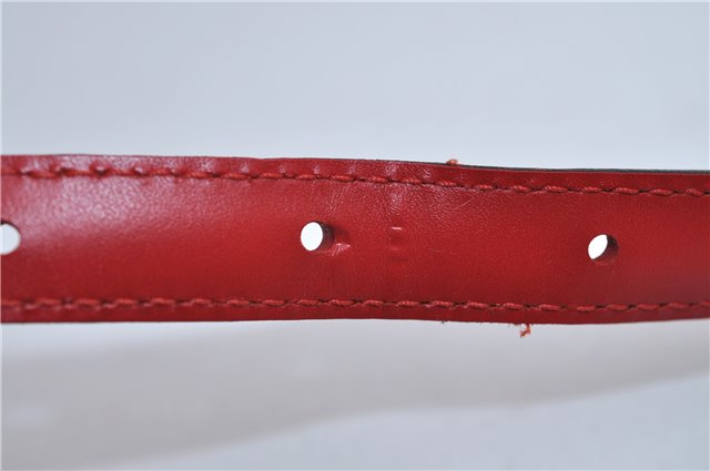 Authentic Louis Vuitton Leather Shoulder Strap Red 40.2-47.2