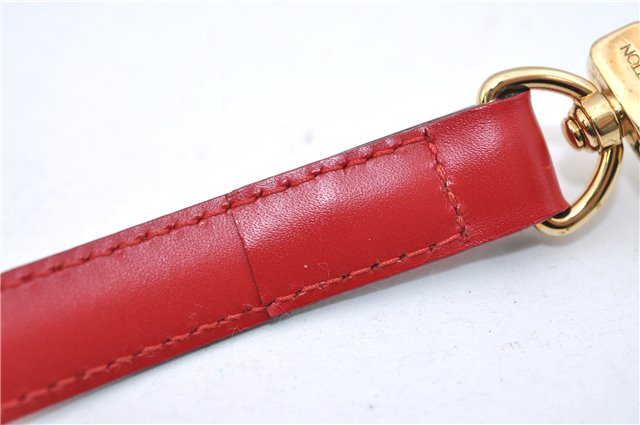 Authentic Louis Vuitton Leather Shoulder Strap Red 40.2-47.2