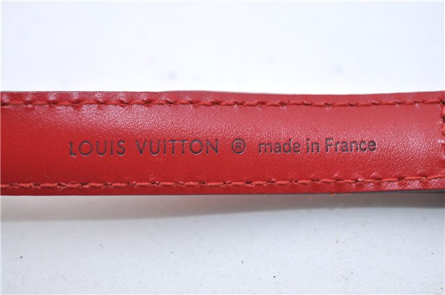 Authentic Louis Vuitton Leather Shoulder Strap Red 40.2-47.2