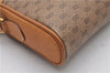 Auth GUCCI Web Sherry Line Micro GG Shoulder Bag PVC Leather Brown Junk 1845G