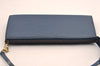 Authentic Louis Vuitton Epi Pochette Accessoires Pouch Blue M52945 LV 1845I