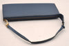 Authentic Louis Vuitton Epi Pochette Accessoires Pouch Blue M52945 LV 1845I
