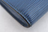 Authentic Louis Vuitton Epi Pochette Accessoires Pouch Blue M52945 LV 1845I