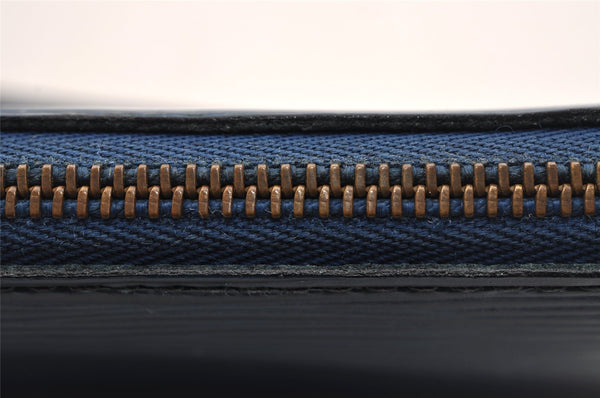 Authentic Louis Vuitton Epi Pochette Accessoires Pouch Blue M52945 LV 1845I
