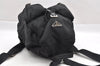 Authentic PRADA Vintage Nylon Tessuto Leather Drawstring Backpack Black 1846I