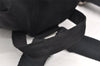 Authentic PRADA Vintage Nylon Tessuto Leather Drawstring Backpack Black 1846I