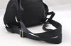 Authentic PRADA Vintage Nylon Tessuto Leather Drawstring Backpack Black 1846I