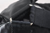 Authentic PRADA Vintage Nylon Tessuto Leather Drawstring Backpack Black 1846I