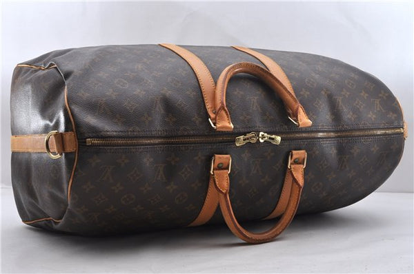 Auth Louis Vuitton Monogram Keepall Bandouliere 55 Boston Bag M41414 LV 1847D