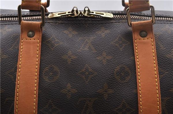 Auth Louis Vuitton Monogram Keepall Bandouliere 55 Boston Bag M41414 LV 1847D