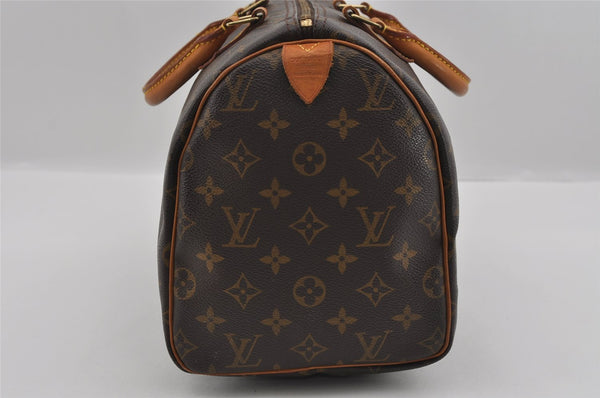 Authentic Louis Vuitton Monogram Speedy 30 Hand Boston Bag M41526 LV 1847I