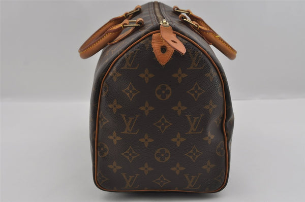 Authentic Louis Vuitton Monogram Speedy 30 Hand Boston Bag M41526 LV 1847I