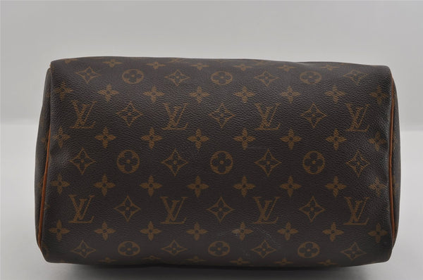 Authentic Louis Vuitton Monogram Speedy 30 Hand Boston Bag M41526 LV 1847I