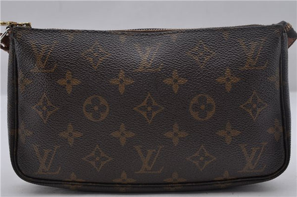 Authentic Louis Vuitton Monogram Pochette Accessoires Pouch M51980 LV 1848D