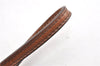 Authentic PRADA Vintage Leather Nappa Clutch Hand Bag Purse Brown 1848G