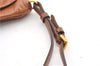Authentic PRADA Vintage Leather Nappa Clutch Hand Bag Purse Brown 1848G