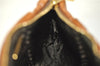 Authentic PRADA Vintage Leather Nappa Clutch Hand Bag Purse Brown 1848G