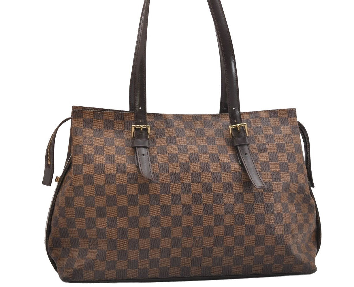 Authentic Louis Vuitton Damier Chelsea Shoulder Tote Bag N51119 LV 1848I