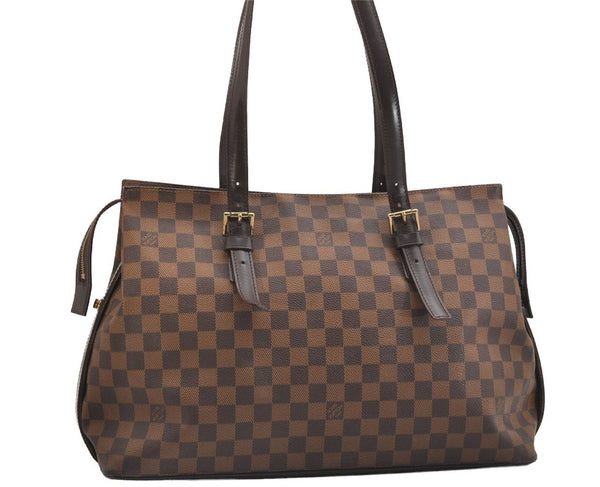 Authentic Louis Vuitton Damier Chelsea Shoulder Tote Bag N51119 LV 1848I