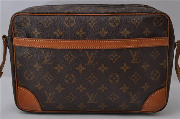 Auth Louis Vuitton Monogram Trocadero 30 Shoulder Cross Body Bag M51272 LV 1849D