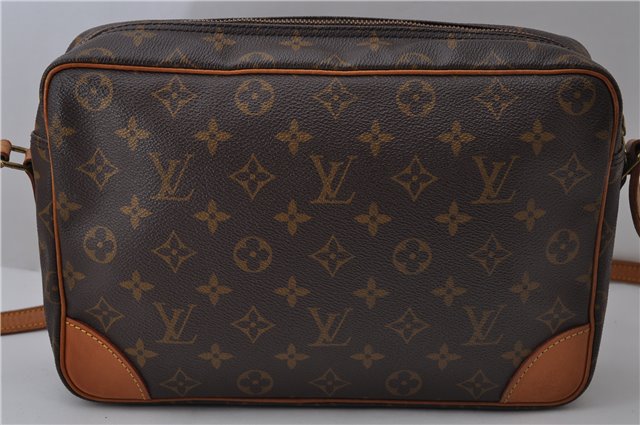 Auth Louis Vuitton Monogram Trocadero 30 Shoulder Cross Body Bag M51272 LV 1849D