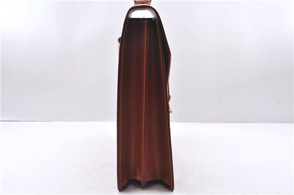 Authentic Louis Vuitton Epi Serviette Conseiller Brown Briefcase M54428 LV 1851E