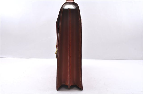 Authentic Louis Vuitton Epi Serviette Conseiller Brown Briefcase M54428 LV 1851E