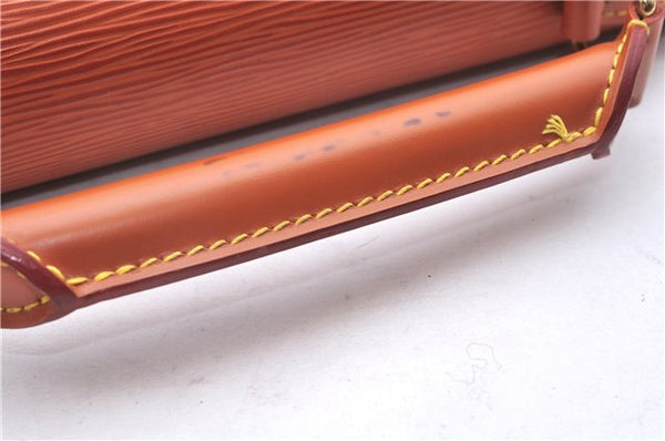 Authentic Louis Vuitton Epi Serviette Conseiller Brown Briefcase M54428 LV 1851E