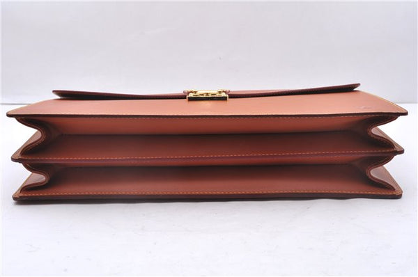 Authentic Louis Vuitton Epi Serviette Conseiller Brown Briefcase M54428 LV 1851E