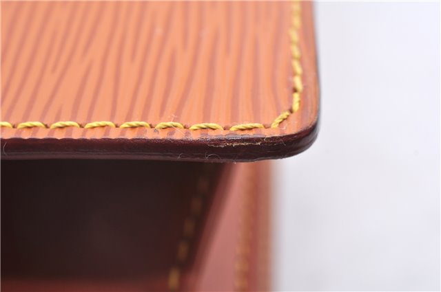 Authentic Louis Vuitton Epi Serviette Conseiller Brown Briefcase M54428 LV 1851E