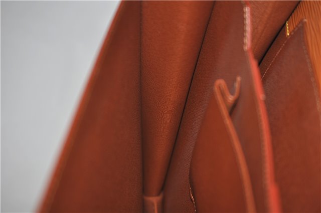 Authentic Louis Vuitton Epi Serviette Conseiller Brown Briefcase M54428 LV 1851E