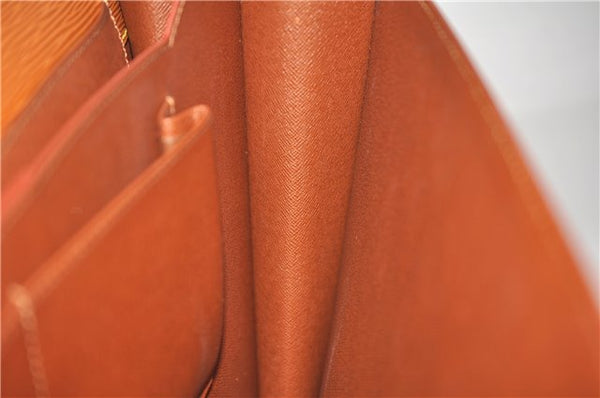 Authentic Louis Vuitton Epi Serviette Conseiller Brown Briefcase M54428 LV 1851E