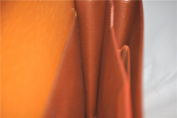 Authentic Louis Vuitton Epi Serviette Conseiller Brown Briefcase M54428 LV 1851E