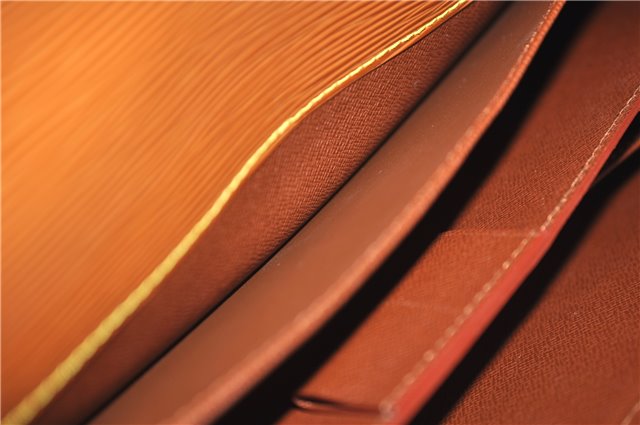 Authentic Louis Vuitton Epi Serviette Conseiller Brown Briefcase M54428 LV 1851E