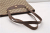 Authentic GUCCI Vintage Shoulder Tote Bag GG PVC Leather Brown Junk 1851G