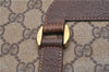 Authentic GUCCI Vintage Shoulder Tote Bag GG PVC Leather Brown Junk 1851G