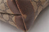 Authentic GUCCI Vintage Shoulder Tote Bag GG PVC Leather Brown Junk 1851G