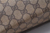 Authentic GUCCI Vintage Shoulder Tote Bag GG PVC Leather Brown Junk 1851G
