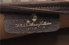 Authentic GUCCI Vintage Shoulder Tote Bag GG PVC Leather Brown Junk 1851G