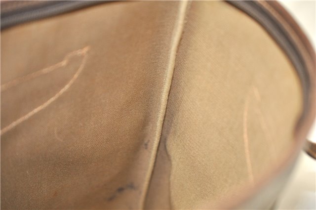 Authentic GUCCI Vintage Shoulder Tote Bag GG PVC Leather Brown Junk 1851G