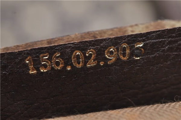 Authentic GUCCI Vintage Shoulder Tote Bag GG PVC Leather Brown Junk 1851G