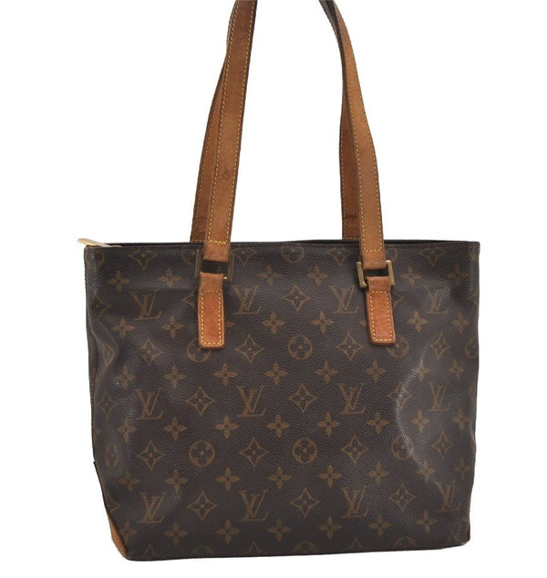 Authentic Louis Vuitton Monogram Cabas Piano Shoulder Tote Bag M51148 LV 1851I
