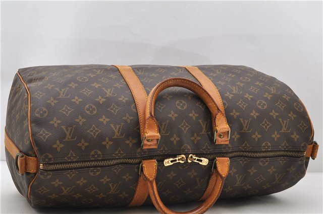 Auth Louis Vuitton Monogram Keepall Bandouliere 50 Boston Bag M41416 LV 1852D