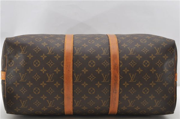 Auth Louis Vuitton Monogram Keepall Bandouliere 50 Boston Bag M41416 LV 1852D