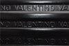 Authentic MARIO VALENTINO Logo Clutch Hand Bag Purse Leather Black 1853G