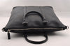 Authentic PRADA Leather Nappa 2Way Shoulder Cross Body Hand Tote Bag Black 1854I